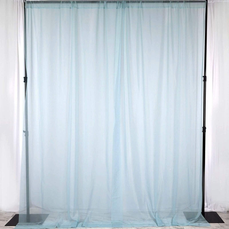 10 ft x 10 ft Sheer Voile Professional Backdrop Curtains Drapes Panels