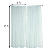 10 ft x 10 ft Sheer Voile Professional Backdrop Curtains Drapes Panels