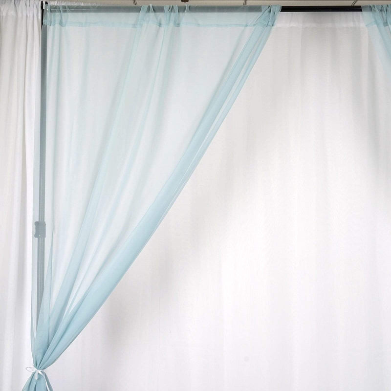 10 ft x 10 ft Sheer Voile Professional Backdrop Curtains Drapes Panels