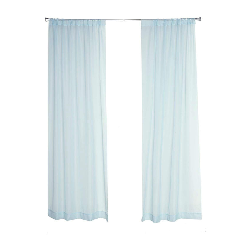 10 ft x 10 ft Sheer Voile Professional Backdrop Curtains Drapes Panels