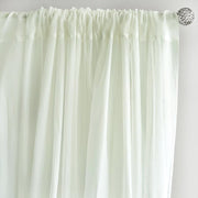 10 ft x 10 ft Sheer Voile Professional Backdrop Curtains Drapes Panels