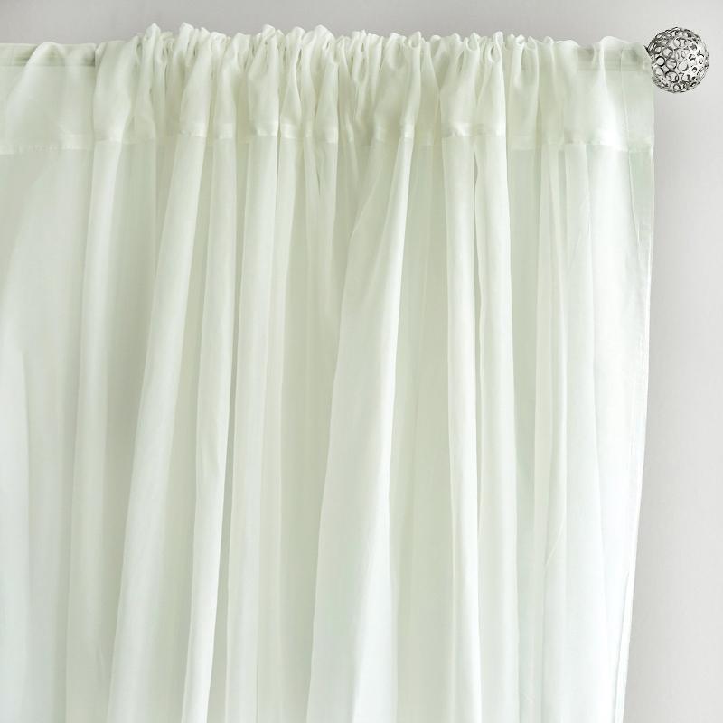 10 ft x 10 ft Sheer Voile Professional Backdrop Curtains Drapes Panels