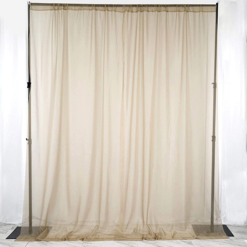 10 ft x 10 ft Sheer Voile Professional Backdrop Curtains Drapes Panels