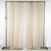 10 ft x 10 ft Sheer Voile Professional Backdrop Curtains Drapes Panels