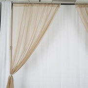 10 ft x 10 ft Sheer Voile Professional Backdrop Curtains Drapes Panels