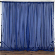 10 ft x 10 ft Sheer Voile Professional Backdrop Curtains Drapes Panels