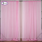 10 ft x 10 ft Sheer Voile Professional Backdrop Curtains Drapes Panels