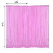 10 ft x 10 ft Sheer Voile Professional Backdrop Curtains Drapes Panels