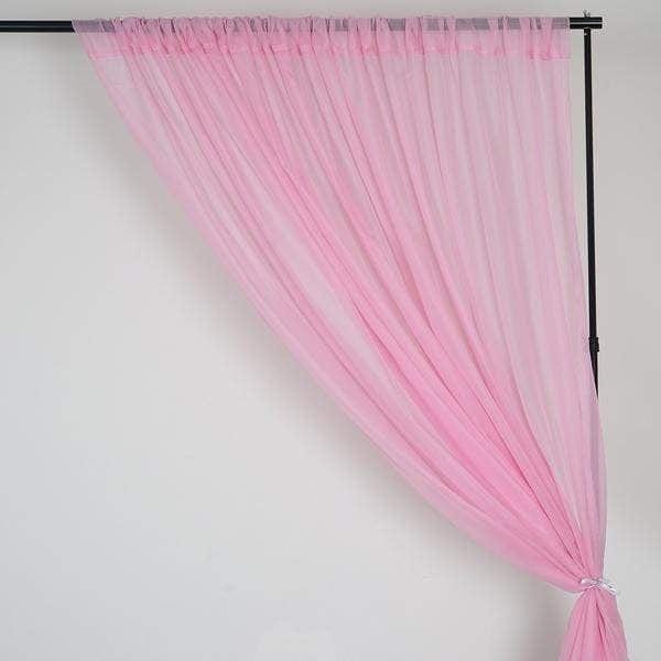 10 ft x 10 ft Sheer Voile Professional Backdrop Curtains Drapes Panels