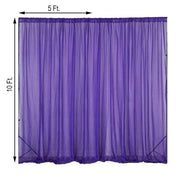 10 ft x 10 ft Sheer Voile Professional Backdrop Curtains Drapes Panels