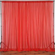 10 ft x 10 ft Sheer Voile Professional Backdrop Curtains Drapes Panels