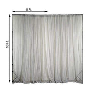 10 ft x 10 ft Sheer Voile Professional Backdrop Curtains Drapes Panels