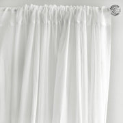 10 ft x 10 ft Sheer Voile Professional Backdrop Curtains Drapes Panels