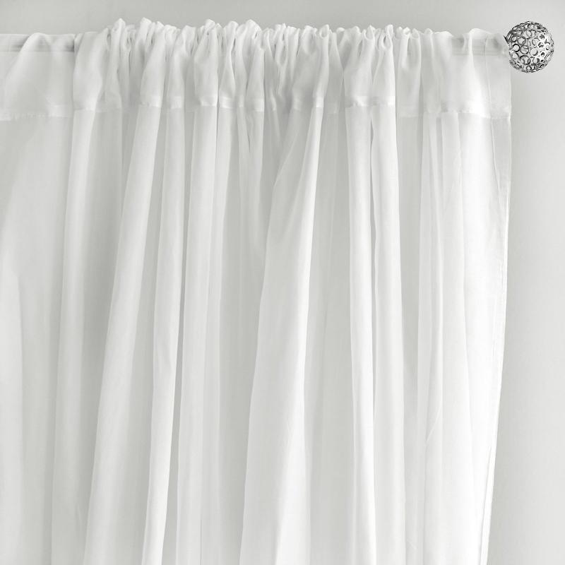 10 ft x 10 ft Sheer Voile Professional Backdrop Curtains Drapes Panels