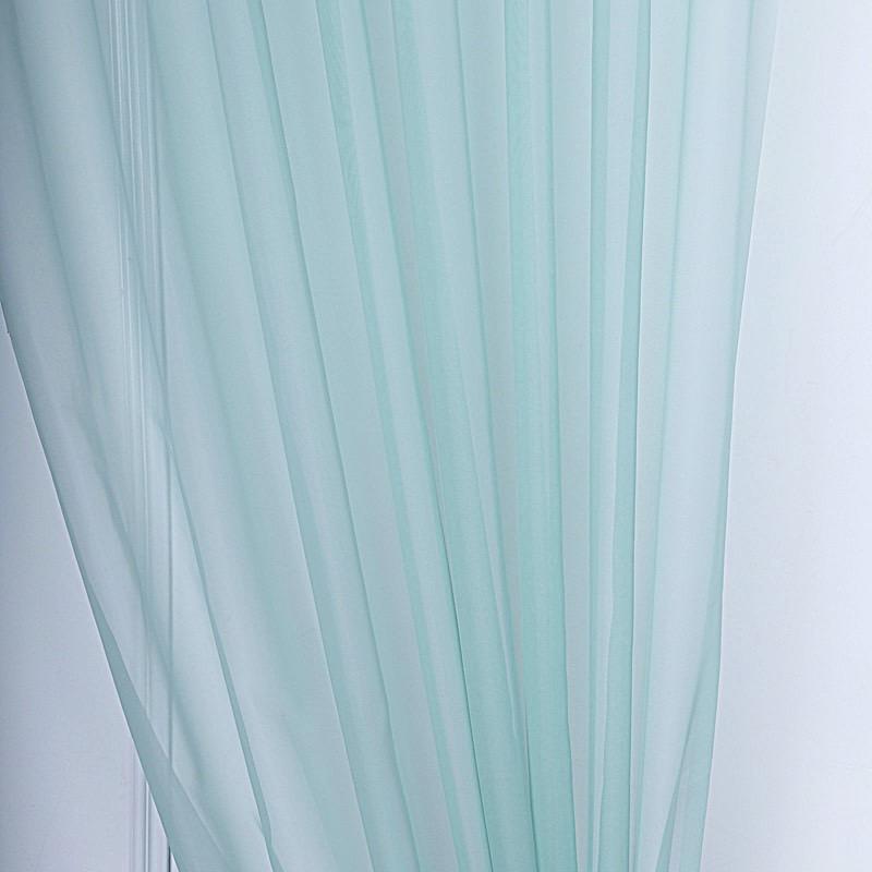 10 ft x 10 ft Sheer Voile Professional Backdrop Curtains Drapes Panels