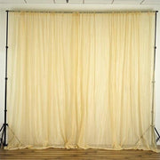 10 ft x 10 ft Sheer Voile Professional Backdrop Curtains Drapes Panels