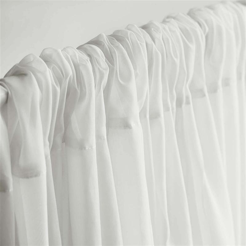 10 ft x 10 ft Sheer Voile Professional Backdrop Curtains Drapes Panels