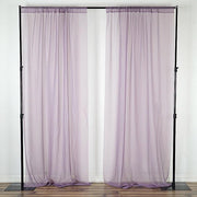 10 ft x 10 ft Sheer Voile Professional Backdrop Curtains Drapes Panels