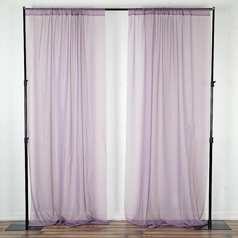 10 ft x 10 ft Sheer Voile Professional Backdrop Curtains Drapes Panels