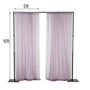 10 ft x 10 ft Sheer Voile Professional Backdrop Curtains Drapes Panels