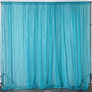 10 ft x 10 ft Sheer Voile Professional Backdrop Curtains Drapes Panels