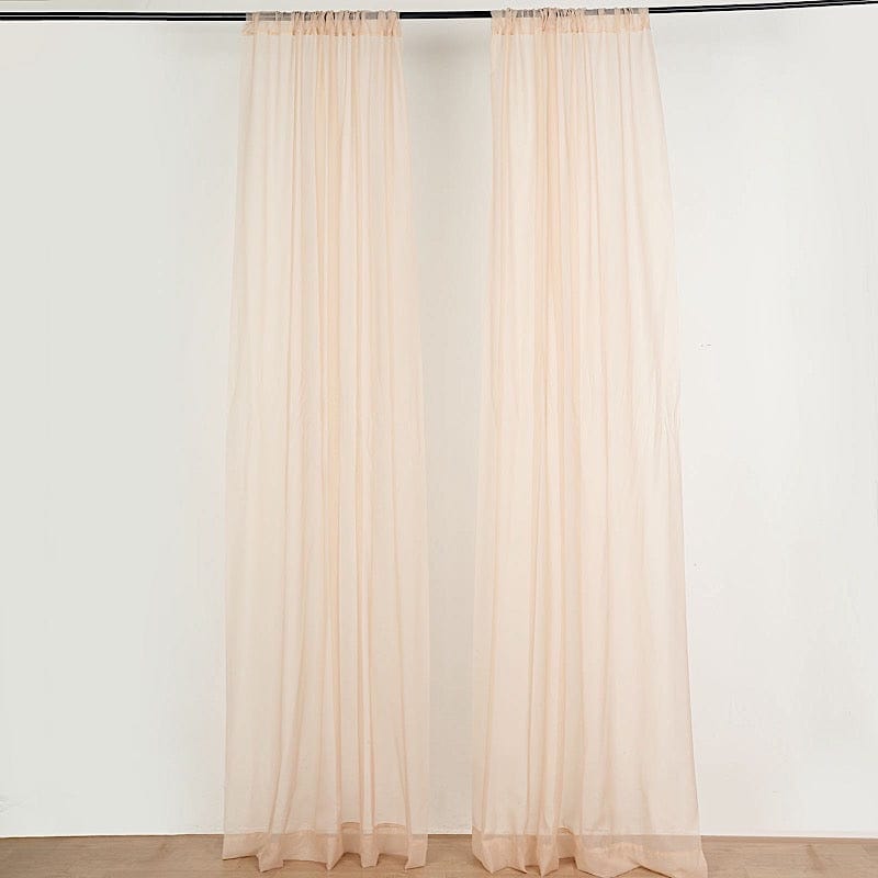 10 ft x 10 ft Sheer Voile Professional Backdrop Curtains Drapes Panels
