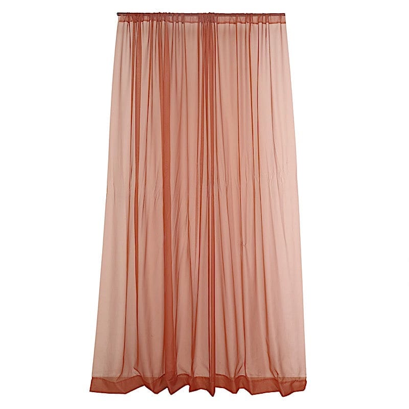 10 ft x 10 ft Sheer Voile Professional Backdrop Curtains Drapes Panels
