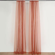 10 ft x 10 ft Sheer Voile Professional Backdrop Curtains Drapes Panels