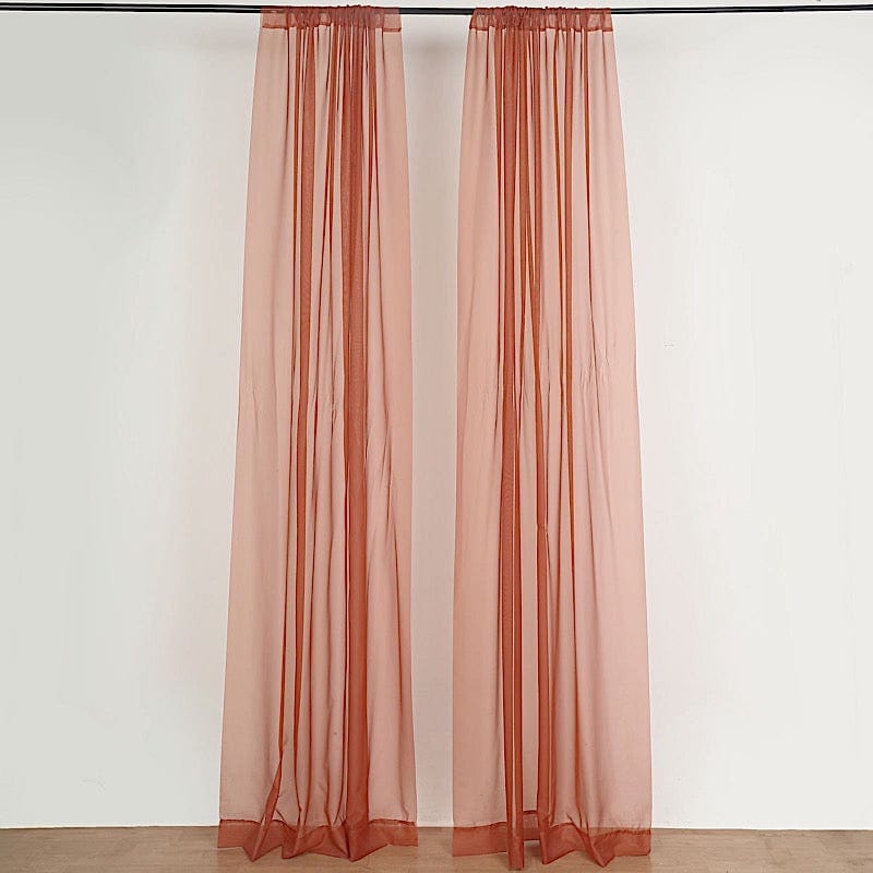 10 ft x 10 ft Sheer Voile Professional Backdrop Curtains Drapes Panels