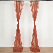 10 ft x 10 ft Sheer Voile Professional Backdrop Curtains Drapes Panels