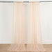 10 ft x 10 ft Sheer Voile Professional Backdrop Curtains Drapes Panels CUR_PANORGZ_NUDE