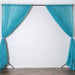 10 ft x 10 ft Sheer Voile Professional Backdrop Curtains Drapes Panels CUR_PANORGZ_TURQ