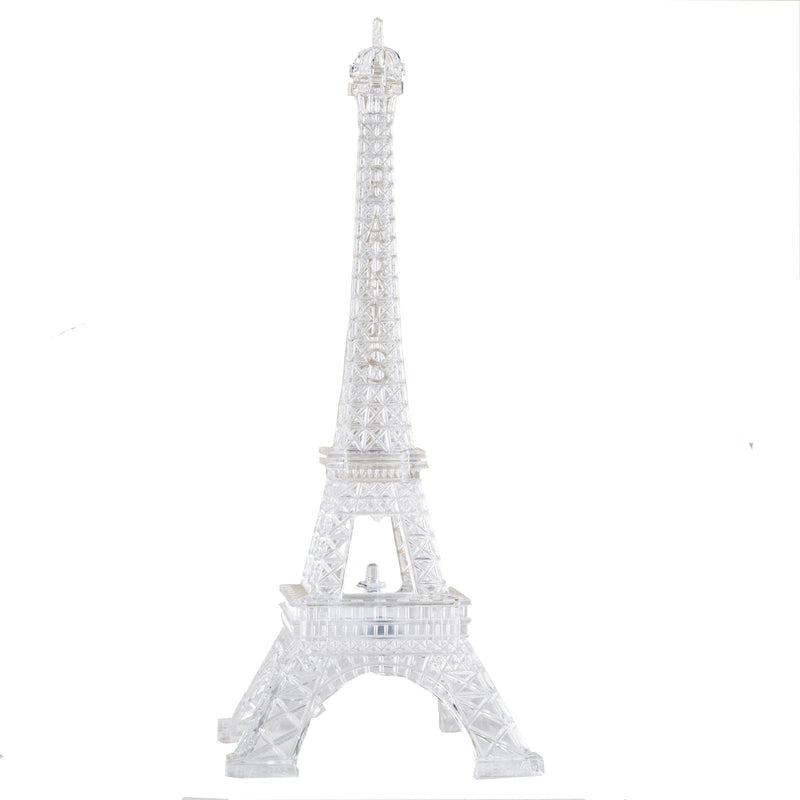 10" Light Changing LED Acrylic Eiffel Tower Centerpiece LED_FAVST10_CLR