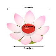 10 Lotus Flower 5" Assorted Colorful Tealight Floating Candles CAND_FLO002_5_ASST