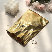 10 Metallic Lame Polyester Wedding Favor Bags with Drawstring