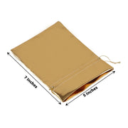 10 Metallic Lame Polyester Wedding Favor Bags with Drawstring