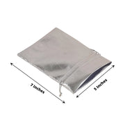 10 Metallic Lame Polyester Wedding Favor Bags with Drawstring