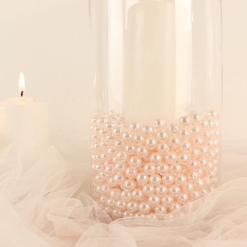 10 mm or 0.39" Faux Pearl Beads