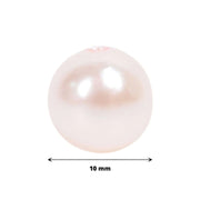 10 mm or 0.39" Faux Pearl Beads