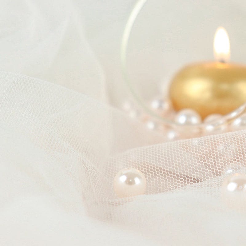10 mm or 0.39" Faux Pearl Beads
