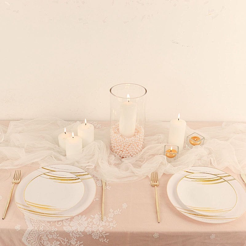 10 mm or 0.39" Faux Pearl Beads