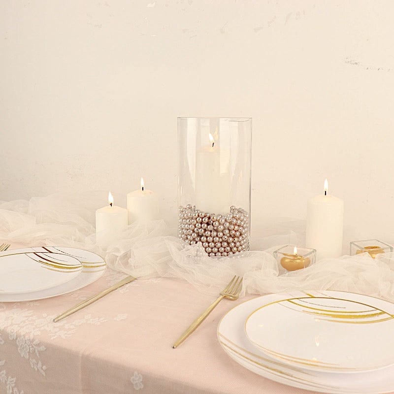 10 mm or 0.39" Faux Pearl Beads