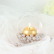 10 mm or 0.39" Faux Pearl Beads