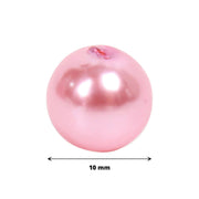 10 mm or 0.39" Faux Pearl Beads