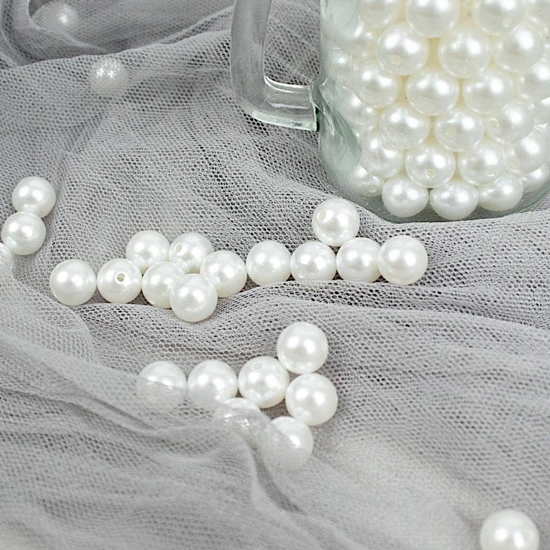 10 mm or 0.39" Faux Pearl Beads