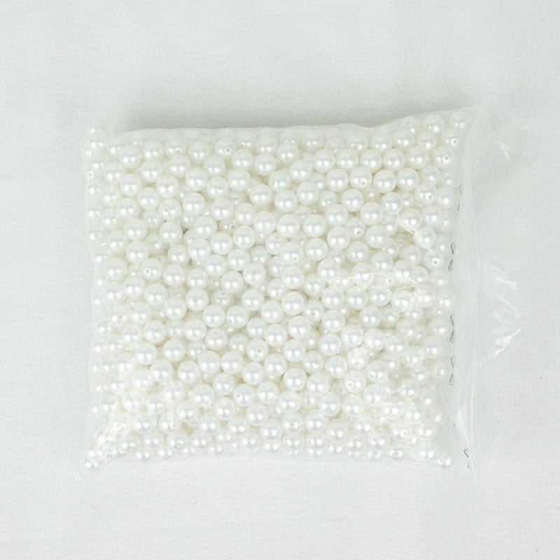 10 mm or 0.39" Faux Pearl Beads