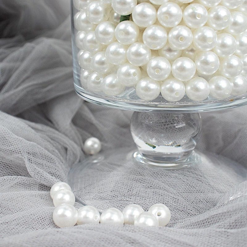 10 mm or 0.39" Faux Pearl Beads