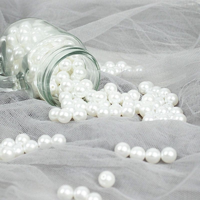 10 mm or 0.39" Faux Pearl Beads