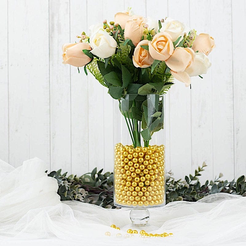 10 mm or 0.39" Faux Pearl Beads