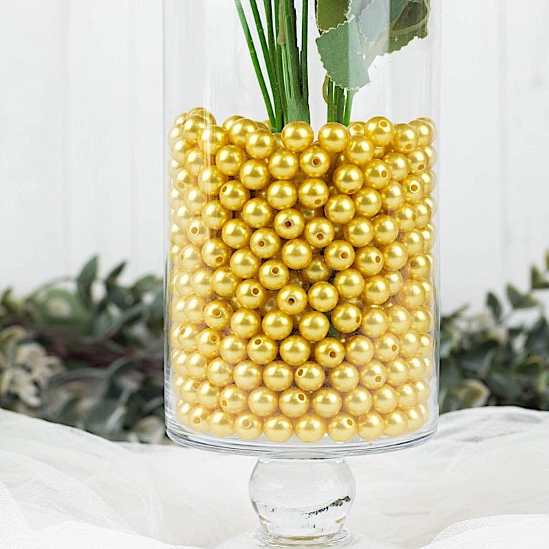 10 mm or 0.39" Faux Pearl Beads